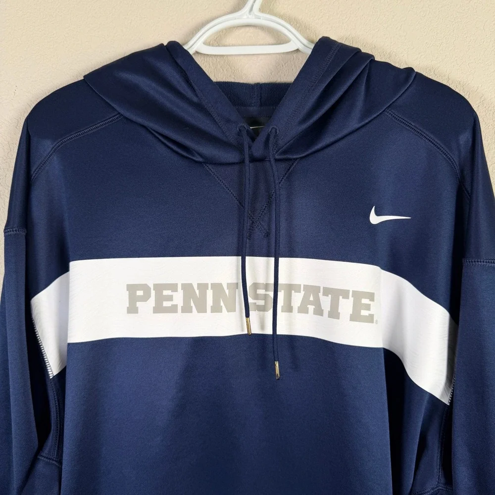 Nike Therma-FIT Penn State Nittany Lions Hoodie Mens 4XL Blue Performance Fleece